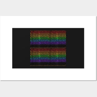 Progress Pride Flag Chainmail Print Posters and Art